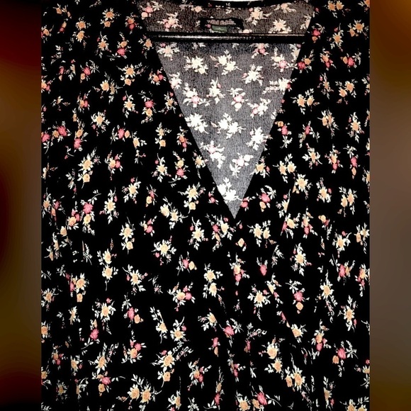 Wild Fable Summer Dress in Floral, Beachy Flare Puff Sleeves, S - Picture 4 of 6